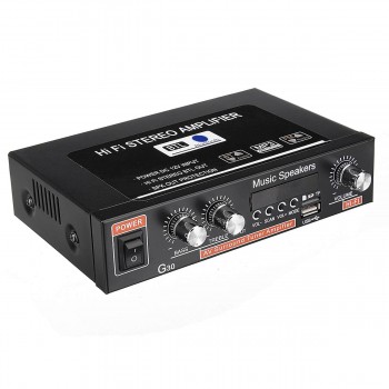 12V 220V 2-channel HiFi Stereo Audio Car Amplifier Car Audio Bluetooth 2 Channel Digital Powerful Car Amplifier