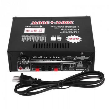 Car 12V Digital Remote Control Audio AMP Bluetooth HiFi Stereo Power Amplifier Car Audio