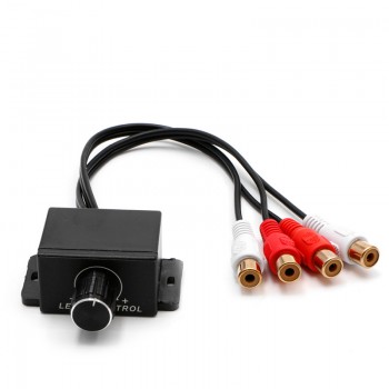 Hot New 1 Set Auto Car Audio Amplifier Bass RCA Level Remote Volume Control Knob LC-1 Universal High Quality