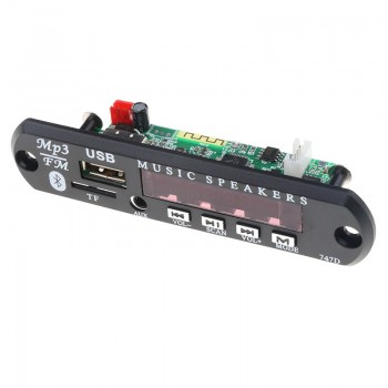 Bluetooth Hands-free remote usb mp3 decoder Integrated Module with TF FM Aux Radio audio speaker amplifier for Car