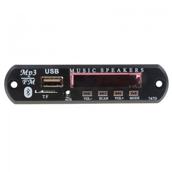 Bluetooth Hands-free remote usb mp3 decoder Integrated Module with TF FM Aux Radio audio speaker amplifier for Car