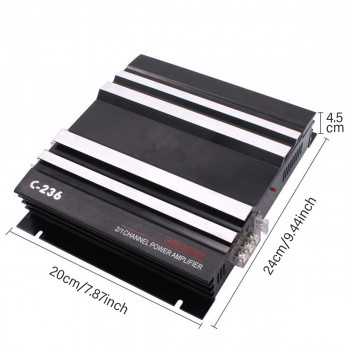 DC 12V 3800W 2 CH HiFi Bass Car Auto Amplifier Board Subwoofer Stereo Amplifiers Power Audio Music Player for Motocycle Home