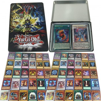 60PCS/Set Yugioh Rare Flash Cards Yu Gi Oh Game Paper Cards Kids Toys Girl Boy Collection Yu-Gi-Oh Cards Christmas Gift With Box