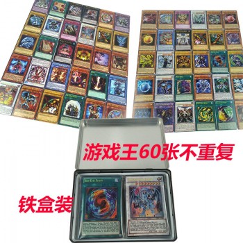 60PCS/Set Yugioh Rare Flash Cards Yu Gi Oh Game Paper Cards Kids Toys Girl Boy Collection Yu-Gi-Oh Cards Christmas Gift With Box