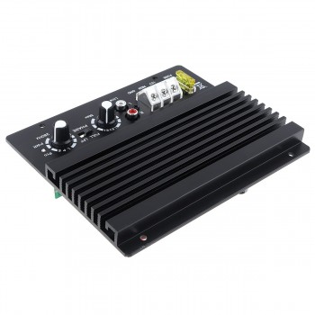 12V 400W Car Amplifier Class AB Digital 2 Channel Black Aluminum Alloy High Power Car Audio AMP Subwoofer Amplifier