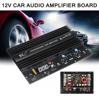 12V 1000W Powerful Bass Subwoofer 105dBA Mono Car Audio High Power Amplifier Amp Board Thermal Overload Protect Powerful Bass