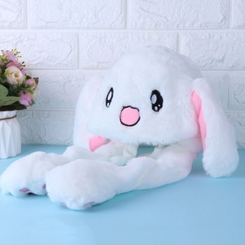 Novelty Magic Rabbit Hat With Moving Ear Plush Toy Gift Kids Toy Party Photo-m20