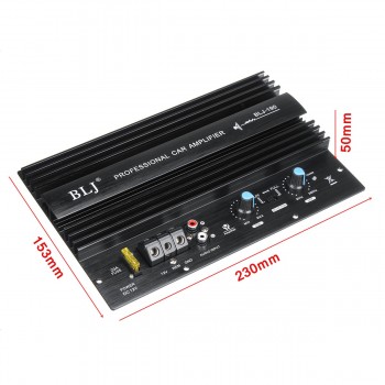 Car Audio High Power Amplifier 12V 1000W 105dBA Mono Amp Board Powerful Bass Subwoofer Power Connection Electric Components