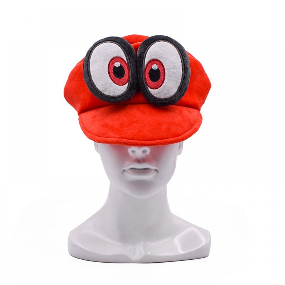 2018 New Super Mario Cosplay Hat Red Odyssey Mario Cap Wearable Baseball Caps Unisex Adjustable Red Hatamp;Cartoon Hats