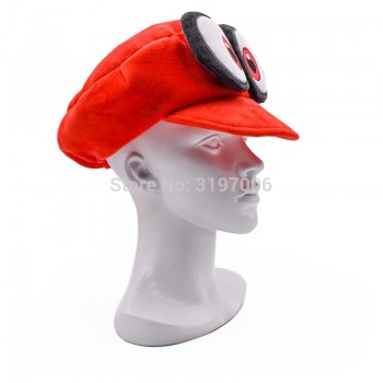 2018 New Super Mario Cosplay Hat Red Odyssey Mario Cap Wearable Baseball Caps Unisex Adjustable Red Hatamp;Cartoon Hats