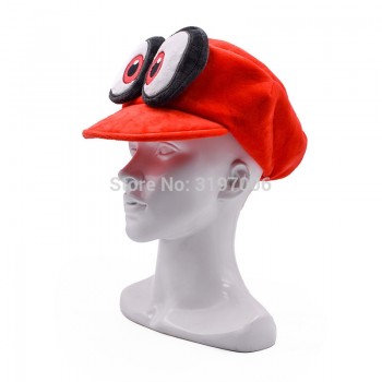 2018 New Super Mario Cosplay Hat Red Odyssey Mario Cap Wearable Baseball Caps Unisex Adjustable Red Hatamp;Cartoon Hats