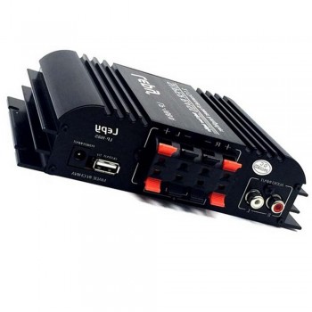 Lepy LP-168S 12V Power Subwoofer 2.1 Channel Auto Audio Car Amplifier Bass Output HiFi WithAUX Function LoudSpeaker