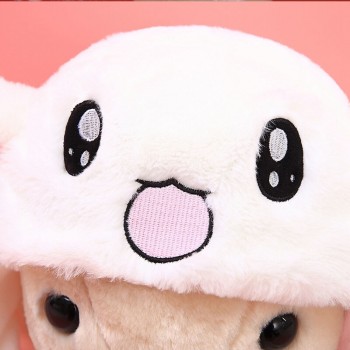 New cartoon Hat kids Cuddly Moving Ear Rabbit Dance Plush Toy plush cap Hat Soft Stuffed Animal Cartoon Toys Hats baby Gift