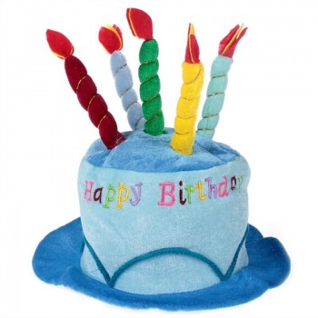 Fashion 3D Birthday Cake Caps Wonderful Gift Hat a Cake With  Candles Shaped Cap