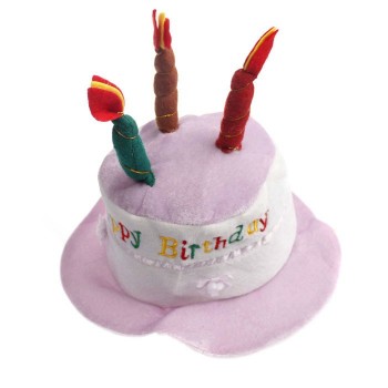 Fashion 3D Birthday Cake Caps Wonderful Gift Hat a Cake With  Candles Shaped Cap