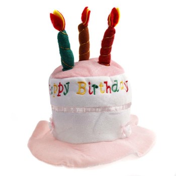 Fashion 3D Birthday Cake Caps Wonderful Gift Hat a Cake With  Candles Shaped Cap