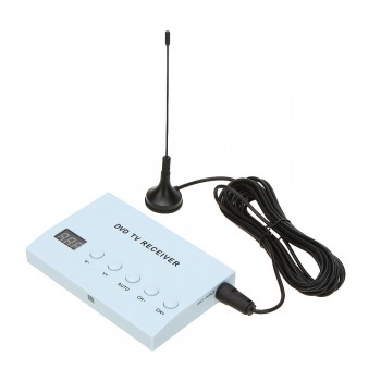 KKmoon Global Car DVD TV Receiver Analog TV Tuner Strong Signal Box with Antenna With OSD menu