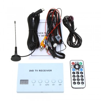 KKmoon Global Car DVD TV Receiver Analog TV Tuner Strong Signal Box with Antenna With OSD menu