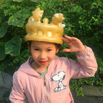 Inflatable Cartoon Hats Queen PVC Balloon Toys Novelty Birthday Party Hat Children Present Gifts Kids Birthday Hats