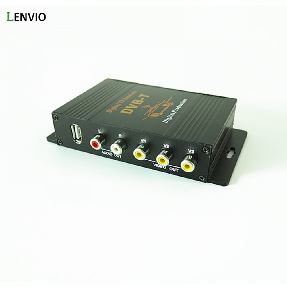 Lenvio DVB-T MPEG-4 Dual Tuner Car DVB-T Mobile Digital TV Box Digital TV Turner Receiver auto tv box 140-190KM/H