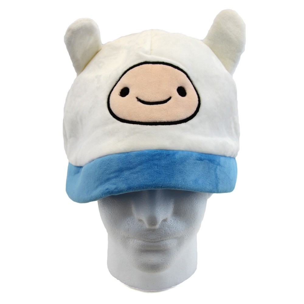 FINN AT Plush Cartoon Cap Adventure Time (Cosplay Soft Plushie Hat)