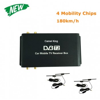 M-688 Car 4 Antenna 4 Mobility Chip 180-200km/h DVB T2 Car Digital Car TV Tuner HD 1080P TV Receiver BOX DVBT2