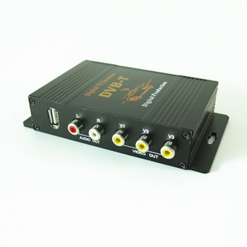 HD DVB-T Dual-tuner Car Digital TV Receiver Box 140-190km/h Compatible with MPEG2 and MPEG4 For Europe/Middle East/Australia