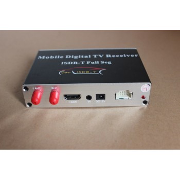 140-190km/h Car Mobility Full Seg ISDB-T Digital Dual Antennas TV Tuner Receiver Box with USB HDMI Slot for Brazil, Philippines