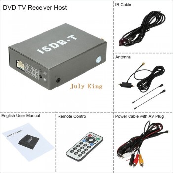 ISDB-T Car Digital TV Receiver And Turner, Set Top TV Box,  Iron Shell, Single Antenna,  for South America and Japan etc