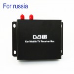 160-190km/h DVB T2 Car TV Tuner MPEG4 SD/HD 1080P DVB-T2 Digital TV Receiver for  Russia