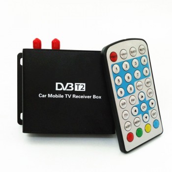 160-190km/h DVB T2 Car TV Tuner MPEG4 SD/HD 1080P DVB-T2 Digital TV Receiver for  Russia