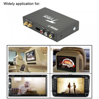 ISDB-T Car Digital HD TV Receiver And Turner, Set Top TV Box, HD, Iron Shell, Dual Antenna, for South America and Japan etc