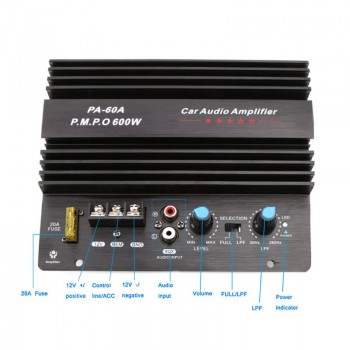 12V 600W Car Audio Amplifier Board PA-60A Subwoofer Circuit Module