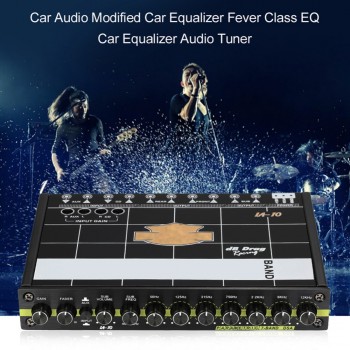 Car Audio Equalizer Modified Graphic Equalizer EQ 7s Car Audio Stereo Tuner W/ 3.5mm Aux-in amp; Knob Amp Graphic Car Accessories