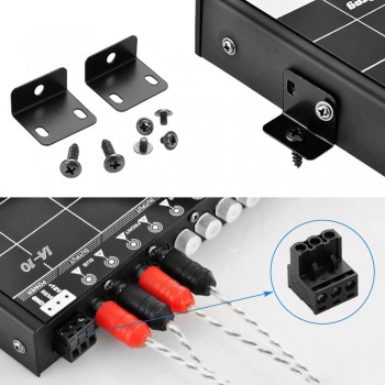 Car Audio Equalizer Modified Graphic Equalizer EQ 7s Car Audio Stereo Tuner W/ 3.5mm Aux-in amp; Knob Amp Graphic Car Accessories