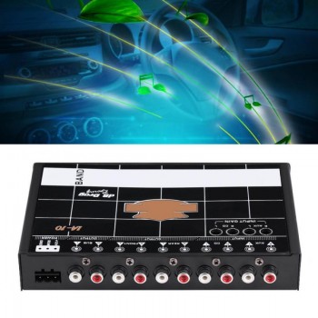 New Car Audio Modified Graphic Equalizer EQ 7s Car Audio Stereo Tuner W/ 3.5mm Aux-in amp; Knob Car Accessories