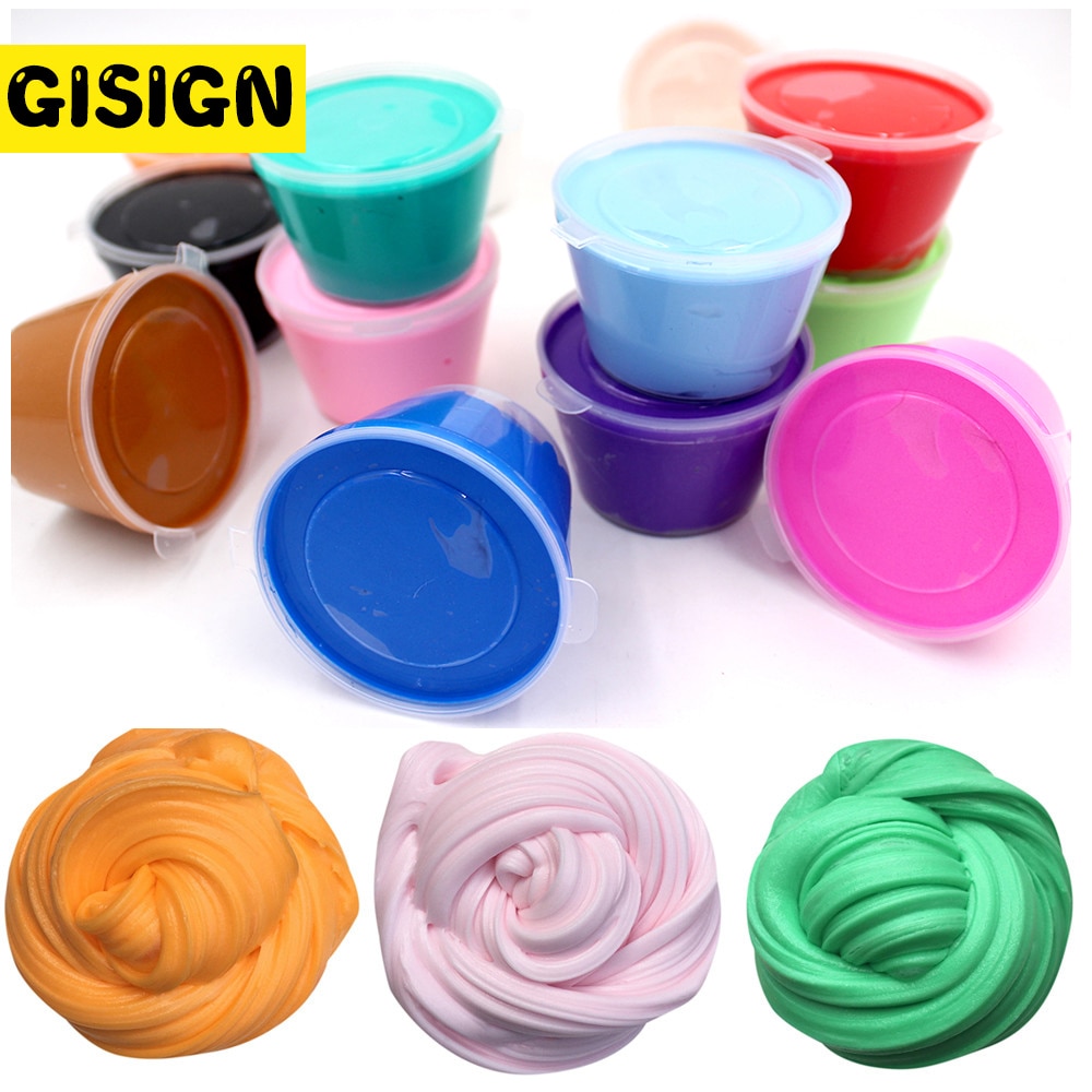 1 Box Butter Slime Clay DIY Fluffy Floam Slime Soft Supplies Antistress Education Craft Magic Sand Plasticine Toy Kit