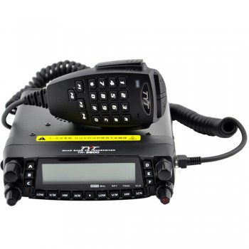 TYT TH-9800 Mobile Transceiver HF / VHF / UHF Walkie Talkie 800 Channel Automotive Radio Station Quad Band LCD Dual Display