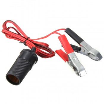 12V Auxiliary Socket Cigarette Lighter Clip On Crocodile Leisure Battery Jump Cable Clips