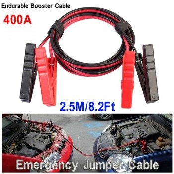 2.5m Auto Booster Start with Clip Clamp Car Emergency Jumper Cables Wire Car Truck Battery Jump Cable Copper Jumper Car Electron