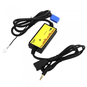 Car Audio Interface MP3 USB Data Cable 8P Connect CD Changer SSD / SHSD / MMC Card And USB stick play DC 12V for VW / Skoda