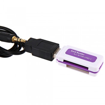 Car Audio Interface MP3 USB Data Cable 8P Connect CD Changer SSD / SHSD / MMC Card And USB stick play DC 12V for VW / Skoda