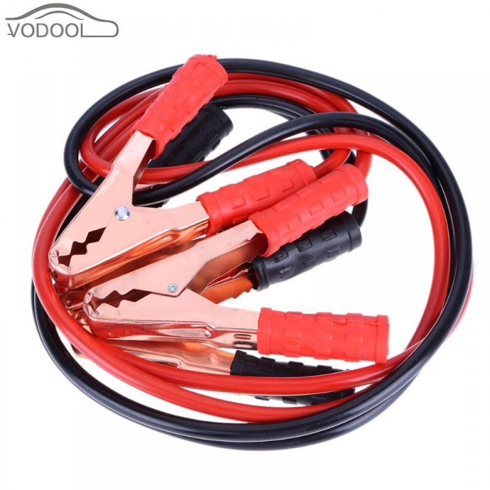 2m 500A Car Battery Power Emergency Cable Jump Start Firing Line Power Wire Copper Clip Clamp Boost Cord Corriente Bateria Auto