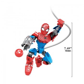 Super hero Spiderman Batman Building Blocks Compatible Legoings Spiderman Educational Toy boy Birthday Gift Brinquedo