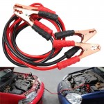 Kroak Black Red 2M 500AMP Copper Wire Auto Battery Line Emergency Cable Line Cable Clip Power Charging Jump Start Leads