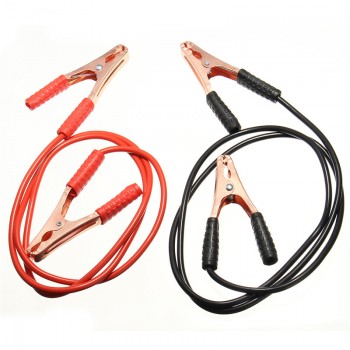 Kroak Black Red 2M 500AMP Copper Wire Auto Battery Line Emergency Cable Line Cable Clip Power Charging Jump Start Leads