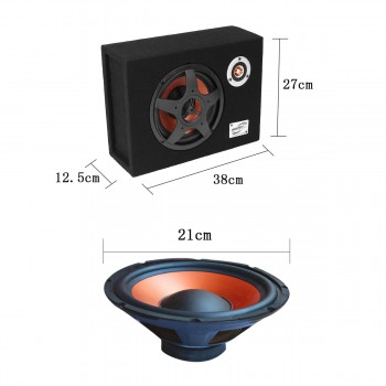 8 Inch 480W Under-Seat Car Subwoofer Modified Speaker Stereo Audio Bass Amplifier Subwoofers Car Audio Auto Speakers