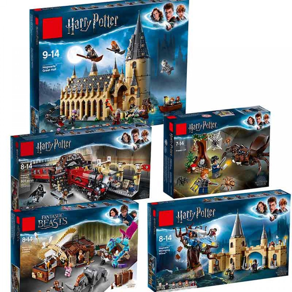 2019 Legoinglys Harry Potter Movie Hogwarts 75954 75952 75953 Great Hall Castle Model Building Blocks 11007 Educational Toys