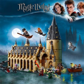 2019 Legoinglys Harry Potter Movie Hogwarts 75954 75952 75953 Great Hall Castle Model Building Blocks 11007 Educational Toys