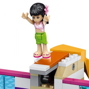 New Heartlake Girls club Summer Pool fit legoings friends figures city model Building block Bricks diy toys girl gift for Christ